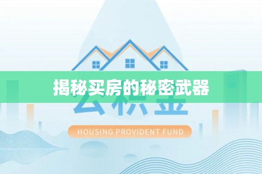 左贡揭秘买房的秘密武器