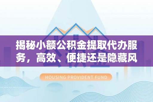左贡揭秘小额公积金提取代办服务，高效、便捷还是隐藏风险？